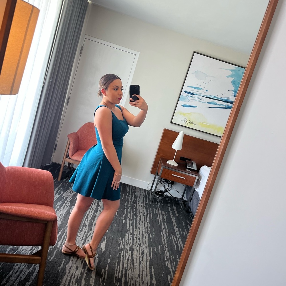 Turquoise dress (M)